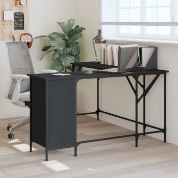 Modern Black Desk 141x141 cm - Stylish & Practical Design