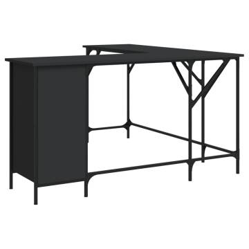 Modern Black Desk 141x141 cm - Stylish & Practical Design