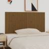 Wall Headboard Honey Brown 185x3x90 cm Solid Wood Pine Colour honey brown Size 185 x 90 cm Quantity in Package 1 