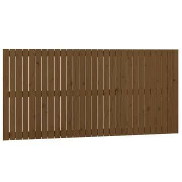 Wall Headboard Honey Brown - Solid Wood Pine | HipoMarket