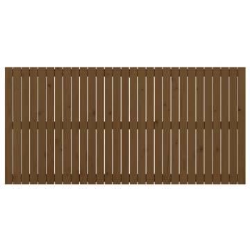 Wall Headboard Honey Brown - Solid Wood Pine | HipoMarket