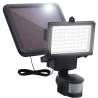 Garden Solar Powered LED Spotlight with Sensor - Black