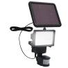 Garden Solar Powered LED Spotlight with Sensor - Black