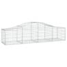 Arched Gabion Baskets - 10 pcs Galvanised Iron - 200x50x4060 cm