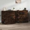 Smoked Oak Engineered Wood Sideboards - 2 Pieces | HipoMarket