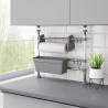 Adjustable Kitchen Organiser Aluminium - Space-Saving Solution