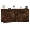 Smoked Oak Engineered Wood Sideboards - 2 Pieces | HipoMarket