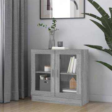 Vitrine Cabinet Grey Sonoma - Stylish Storage Solution