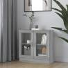 Vitrine Cabinet Grey Sonoma 82.5x30.5x80 cm Engineered Wood Colour grey sonoma Quantity in Package 1 Height 80 cm 