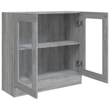 Vitrine Cabinet Grey Sonoma - Stylish Storage Solution