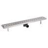 Linear Shower Drain 830x140mm - Stainless Steel Elegance