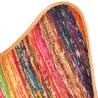 Multicolour Chindi Fabric Butterfly Chair - Vintage Style