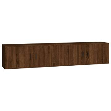 Wall-mounted TV Cabinets 2 pcs Brown Oak - Stylish & Practical