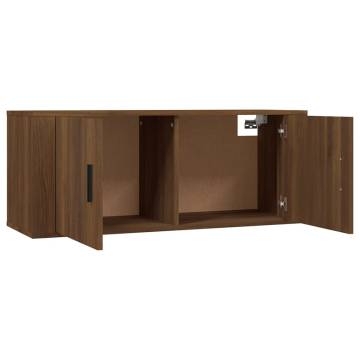 Wall-mounted TV Cabinets 2 pcs Brown Oak - Stylish & Practical