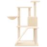 Cat Tree with Sisal Scratching Posts - Cream 94 cm for Cats