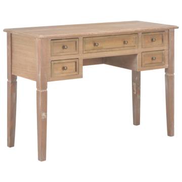 Stylish Brown Writing Desk - 109.5x45x77.5 cm Wood | Hipo Market