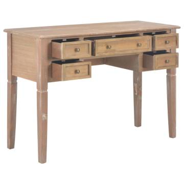 Stylish Brown Writing Desk - 109.5x45x77.5 cm Wood | Hipo Market