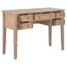 Stylish Brown Writing Desk - 109.5x45x77.5 cm Wood | Hipo Market