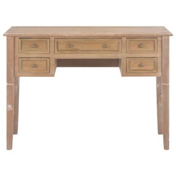 Stylish Brown Writing Desk - 109.5x45x77.5 cm Wood | Hipo Market