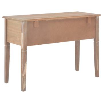 Stylish Brown Writing Desk - 109.5x45x77.5 cm Wood | Hipo Market