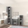 4 Piece Grey Sonoma Bathroom Furniture Set | Hipomarket