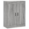 Stylish Highboard Grey Sonoma 69.5x34x180 cm | HipoMarket