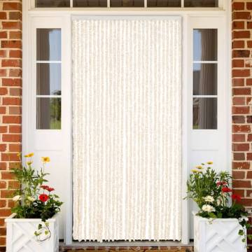 Fly Curtain Beige and White 118x220 cm - Insect Protection