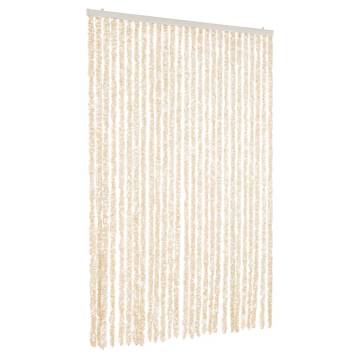 Fly Curtain Beige and White 118x220 cm - Insect Protection