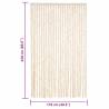 Fly Curtain Beige and White 118x220 cm - Insect Protection