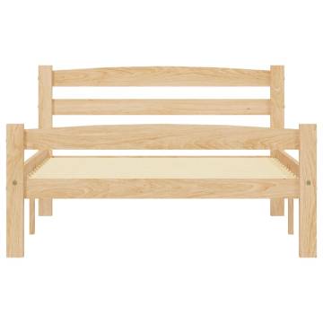 Solid Pinewood Bed Frame 90x200 cm - Stylish & Durable