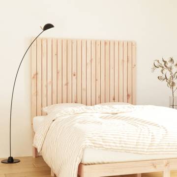 Elegant Solid Wood Pine Wall Headboard - 140x3x110 cm