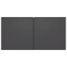 Hanging TV Cabinets 3 pcs Grey - Modern Storage Solution