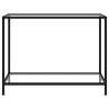 Stylish Console Table - Transparent Tempered Glass - 100x35x75 cm