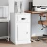 Side Cabinet with Drawer White 40x50x75 cm Engineered Wood Colour white Quantity in Package 1 Number of 1 