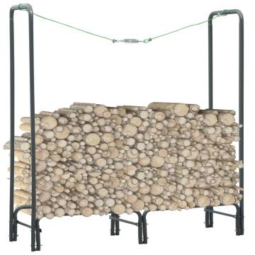 Firewood Rack Anthracite 120x35x120 cm - Durable Steel Storage