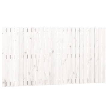 Elegant White Wall Headboard - Solid Pine 166x3x90 cm