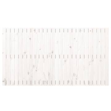 Elegant White Wall Headboard - Solid Pine 166x3x90 cm