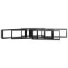 High Gloss Black Wall Cube Shelf Set - 6 Pcs | HipoMarket