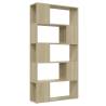 Sonoma Oak Book Cabinet Room Divider | Stylish Storage Solution