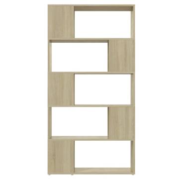 Sonoma Oak Book Cabinet Room Divider | Stylish Storage Solution