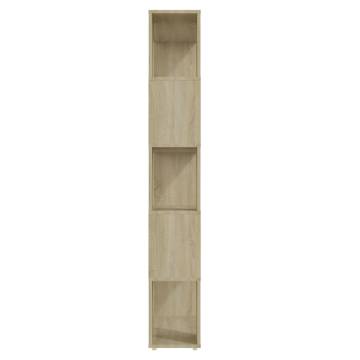 Sonoma Oak Book Cabinet Room Divider | Stylish Storage Solution