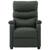 Wing Back Electric Massage Recliner - Grey Faux Leather