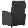 Wing Back Electric Massage Recliner - Grey Faux Leather