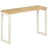 Console Table 120x35x76 cm Solid Mango Wood and Steel Quantity in Package 1 Length 120 cm Material solid mango wood (white legs) 