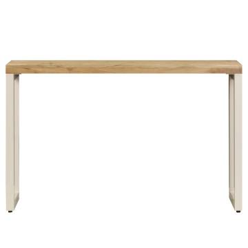 Elegant Console Table - Solid Mango Wood & Steel | HipoMarket