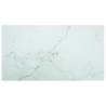 Table Top White 120x65 cm 8mm Tempered Glass with Marble Design Colour white Size 120 x 65 cm Quantity in Package 1 