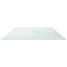 Table Top White 120x65 cm - Marble Design Tempered Glass