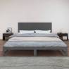 Wall Headboard Grey 204x3x60 cm | Solid Pine Wood Elegance