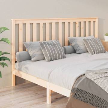 Solid Wood Pine Bed Headboard - Stylish & Supportive Design