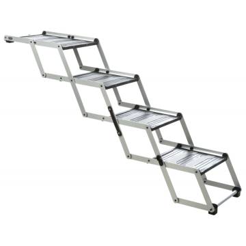 TRIXIE Folding Pet Steps - 4-Step Aluminium for Easy Access